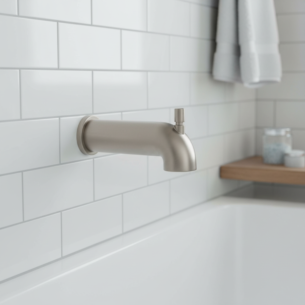 Delta Push-Diverter Tub Spout (Stainless Steel) (RP93273SS)