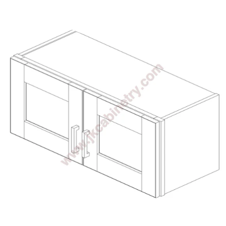 Wall Cabinet Bridge - Chocolate Glazed - 33" x 12" x 12" Model Number: M01W3312