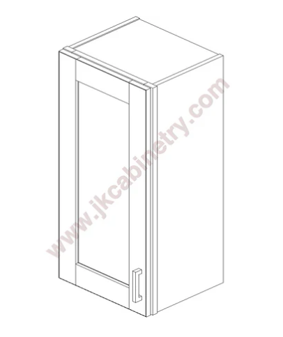 Wall Cabinet - Chocolate Glazed - 15" x 36" x 12" Model Number: M01/W1536