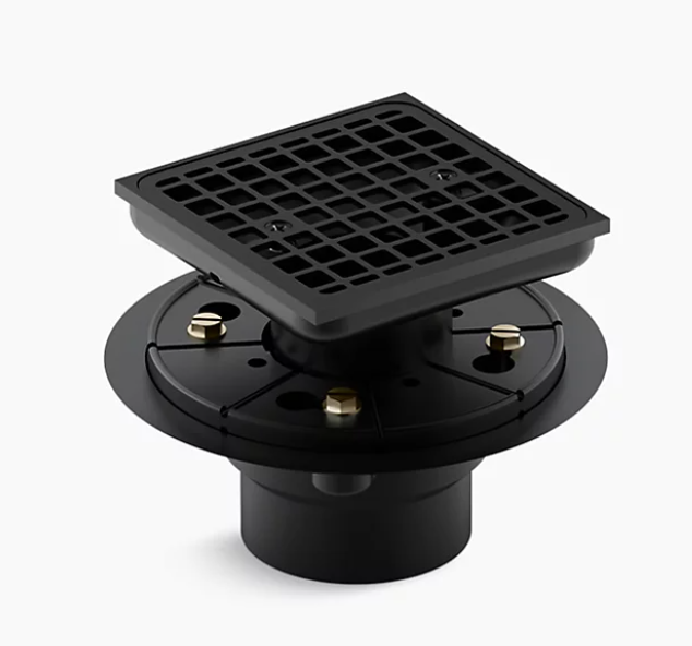 Kohler Tile-In Square Shower Drain (9136-BL)