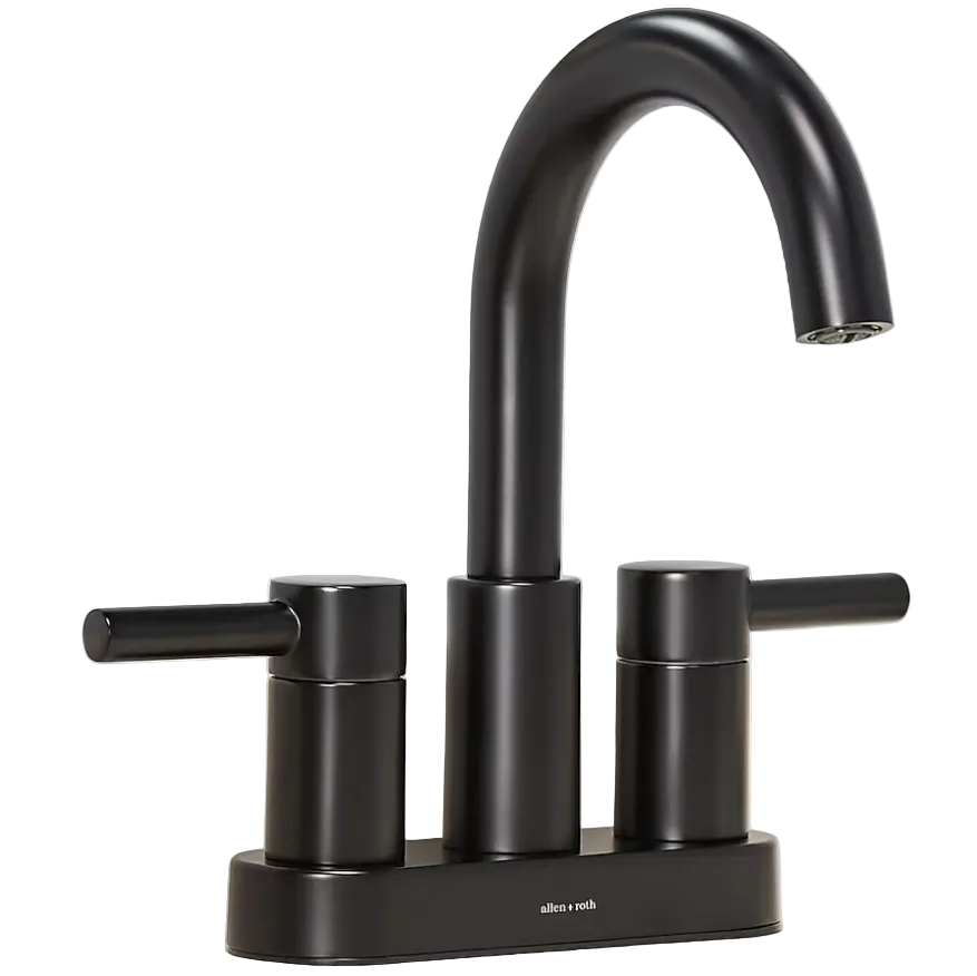 Allen + Roth Harlow Centerset Bath Faucet | Matte Black (1102763) (Needs Price)