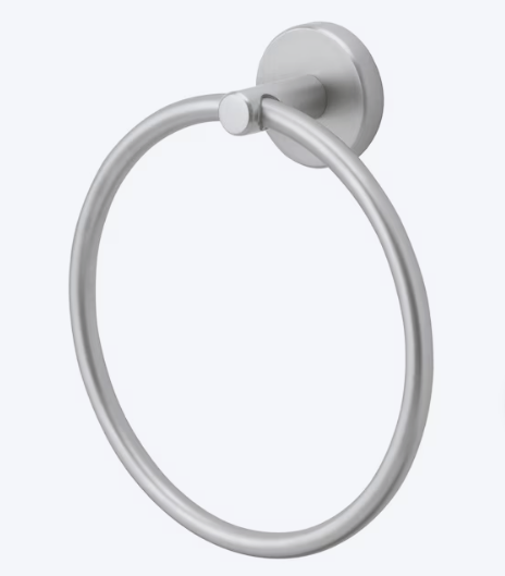 Allen + Roth Harlow Towel Ring | Brushed Nickel (5287542)
