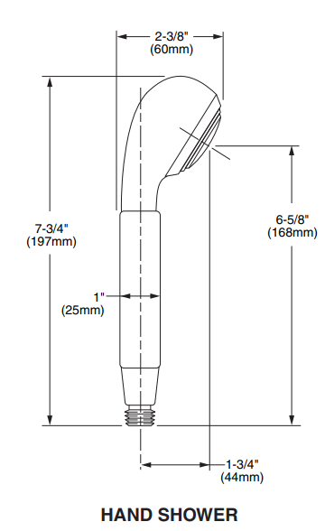 Jado Wall Mount Handshower Assembly | Platinum Nickel (859023.150)
