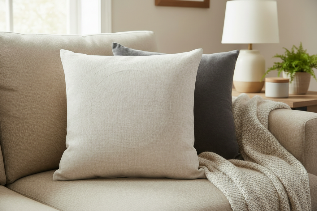 Heritage Farm and Garden - Linen Throw Pillow Cover - Cream