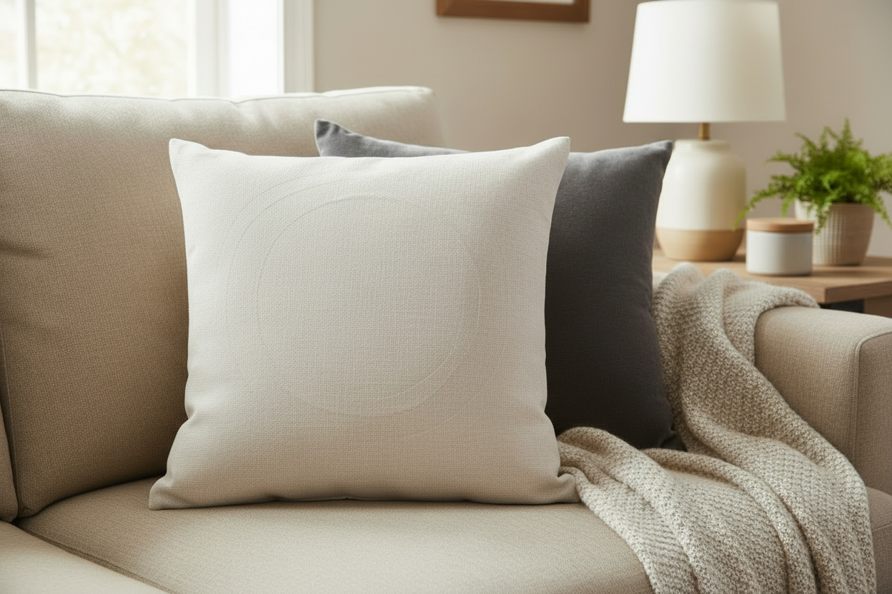 Heritage Farm and Garden - Linen Throw Pillow Cover - Cream