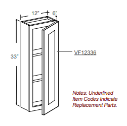 Vanity Medicine Cabinet Model Number: M01WV12336