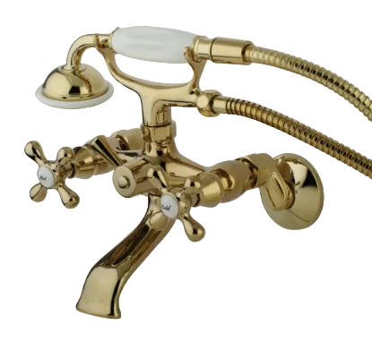 Rohl Kingston Collection Clawfoot Tub Faucet with Hand Shower (KS266PB)