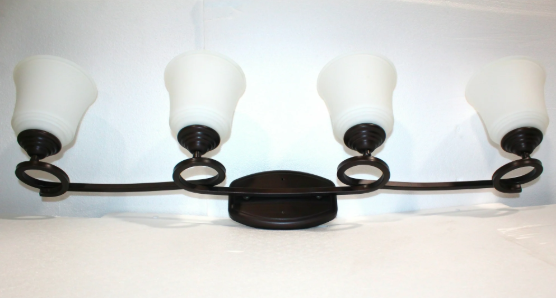 SunSet Lighting 4-Light Marston Vanity Light Fixture (F16014-64)