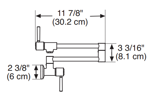 Franke Absinthe Wall Mounted Pot Filler (PF5290SB)