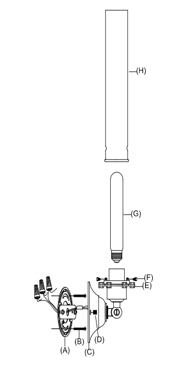 Restoration Hardware White Glass Tall Sconce (68450538PN)