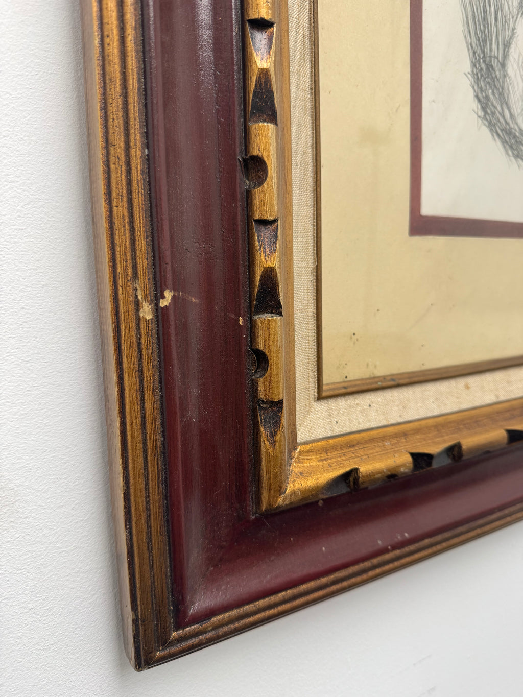 Framed Portrait Drawing - Signed by Layzer Zahlman