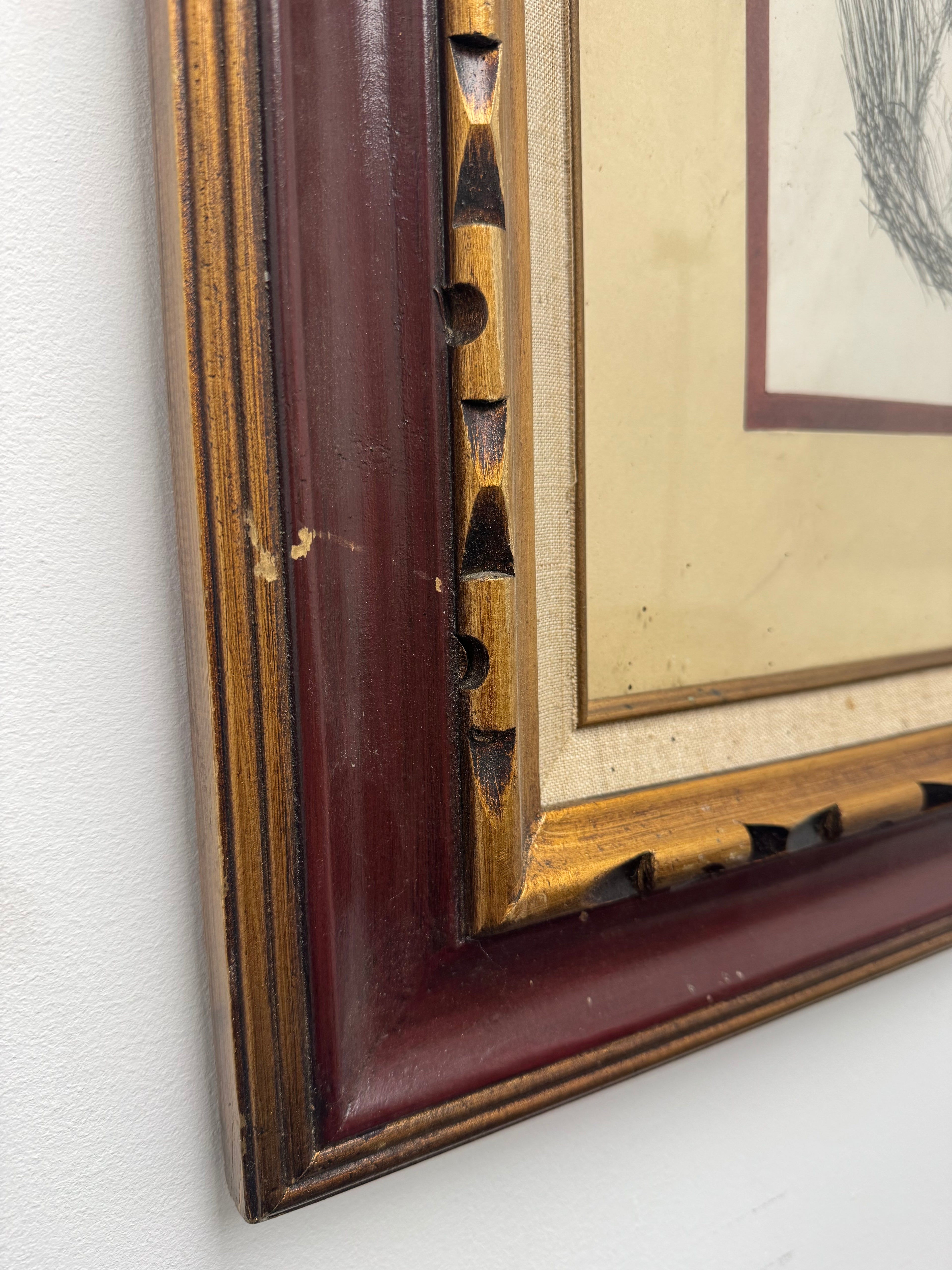 Framed Portrait Drawing - Signed by Layzer Zahlman