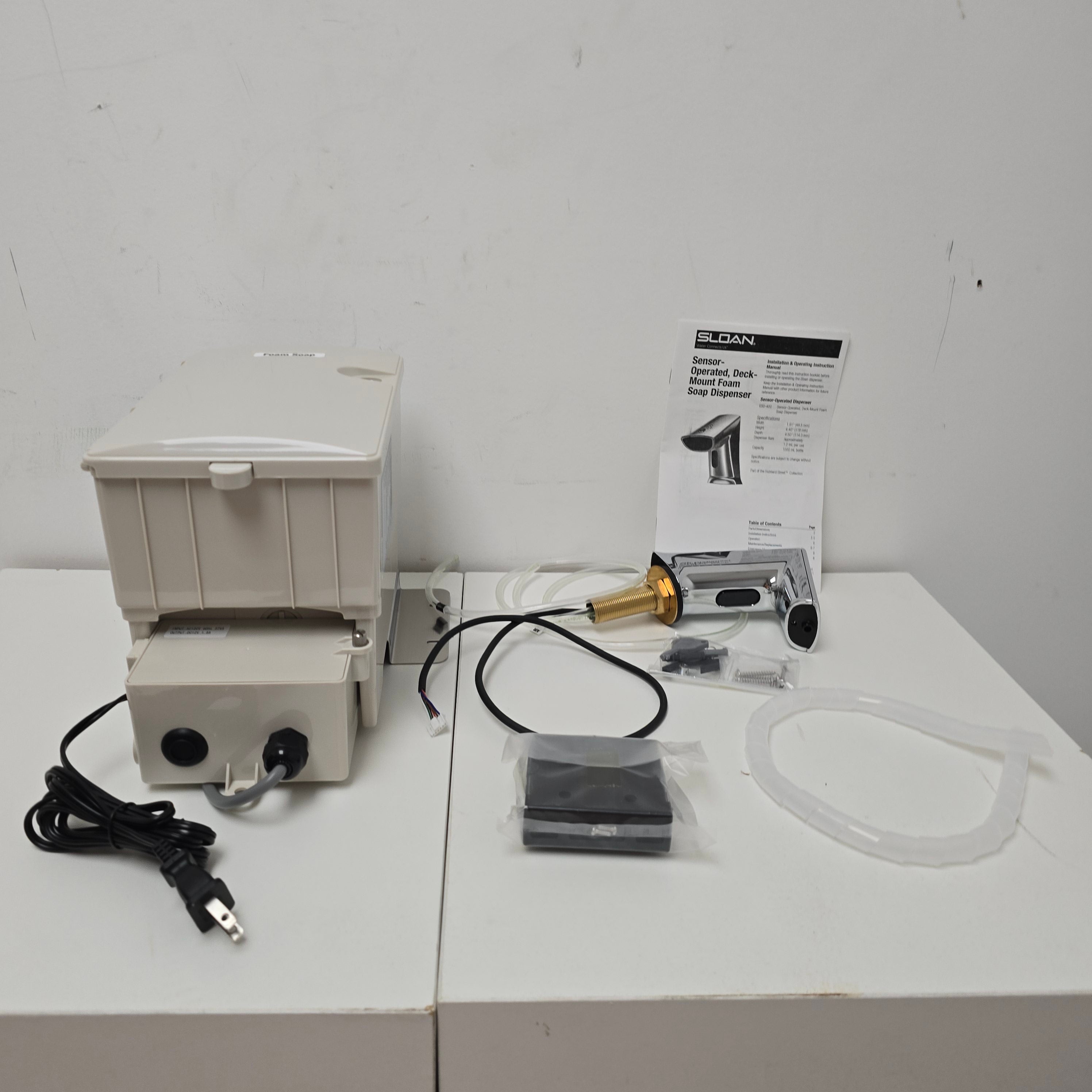Sloan Optima plus esd400a Deck-Mounted Sensor Foam Soap Dispenser  (3346080cp)