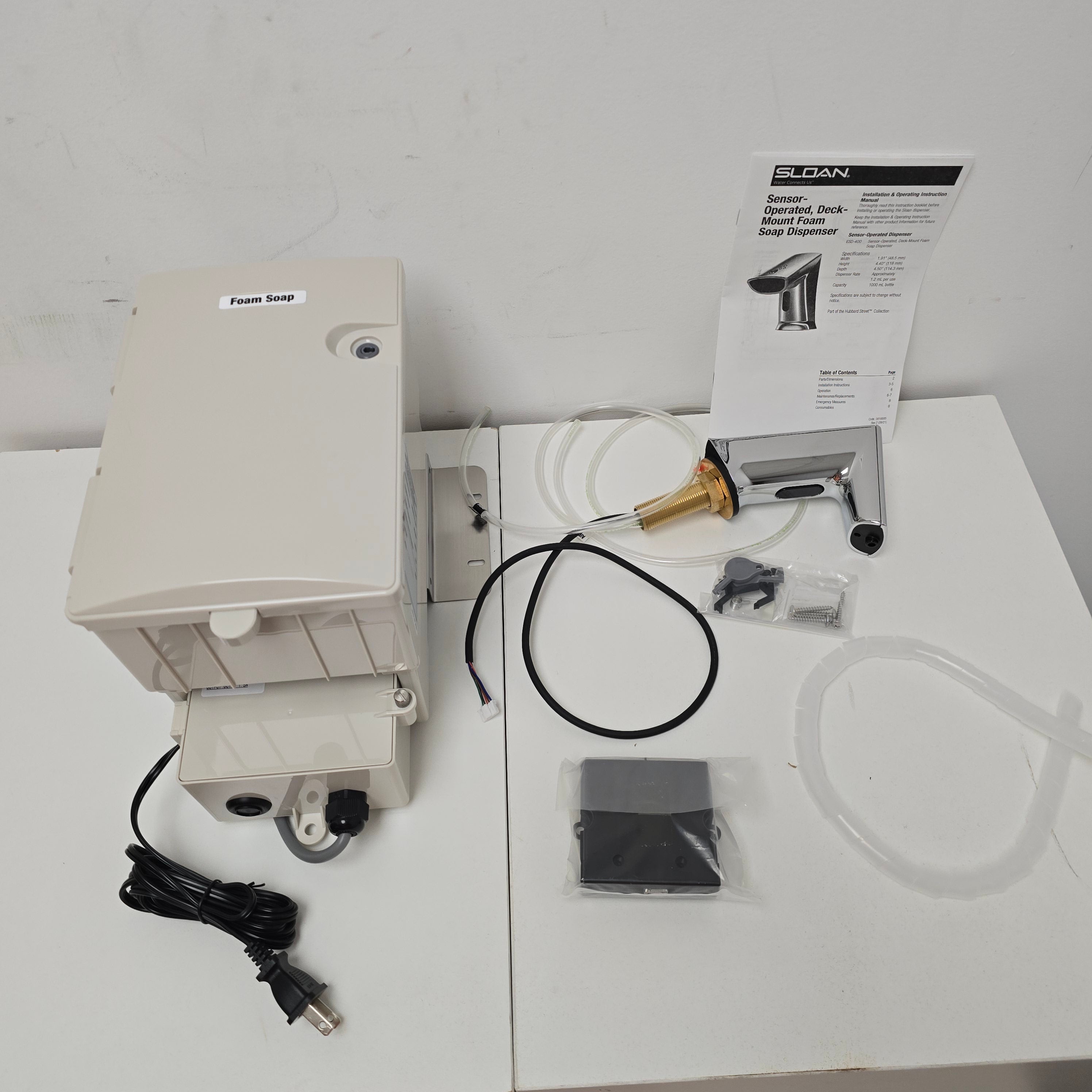 Sloan Optima plus esd400a Deck-Mounted Sensor Foam Soap Dispenser  (3346080cp)