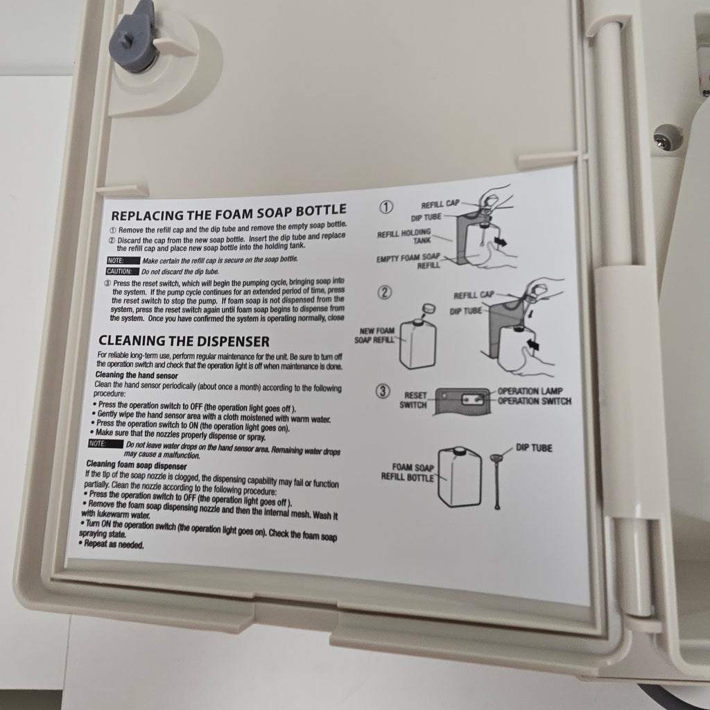 Sloan Optima plus esd400a Deck-Mounted Sensor Foam Soap Dispenser  (3346080cp)