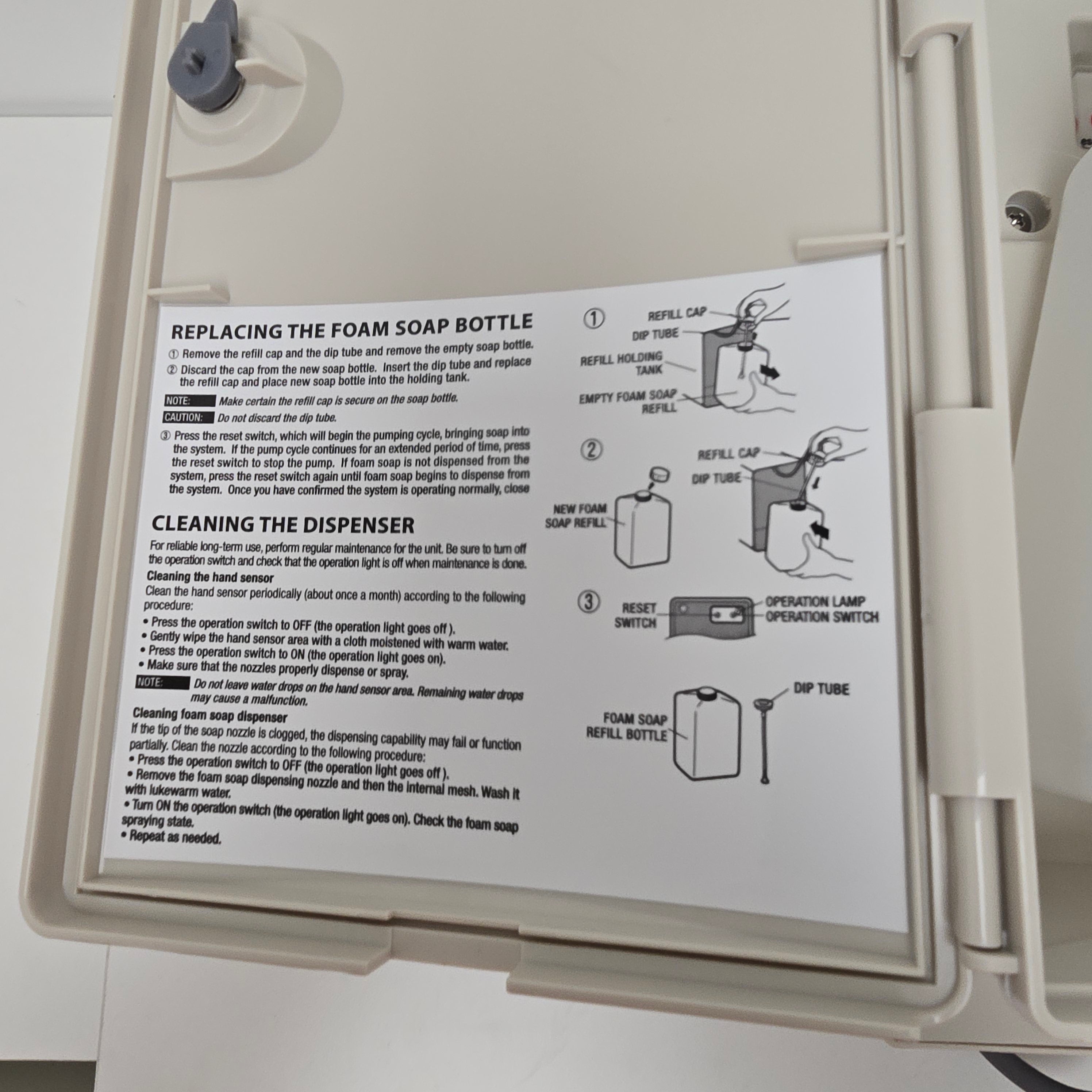 Sloan Optima plus esd400a Deck-Mounted Sensor Foam Soap Dispenser  (3346080cp)