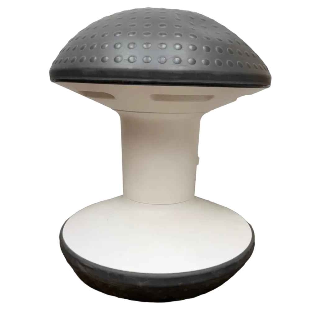 Humanscale Ballo Armless Stool in Dark Grey and White