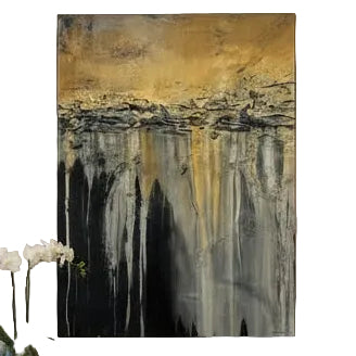 "Tranquil Earth" Limited Edition Hand Embellished Abstract by Eloise Holbrook