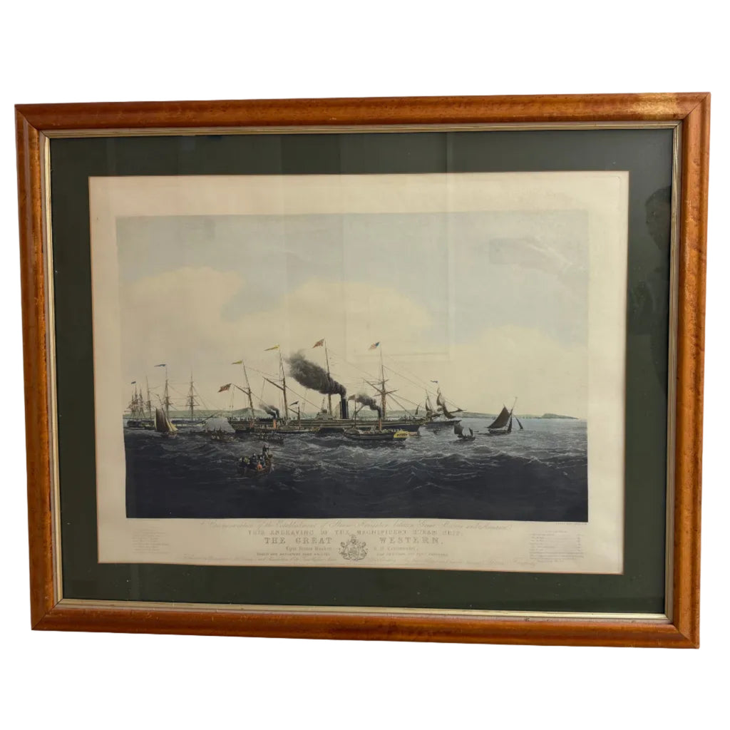 Framed Print of the Steam Ship 'Great Western'