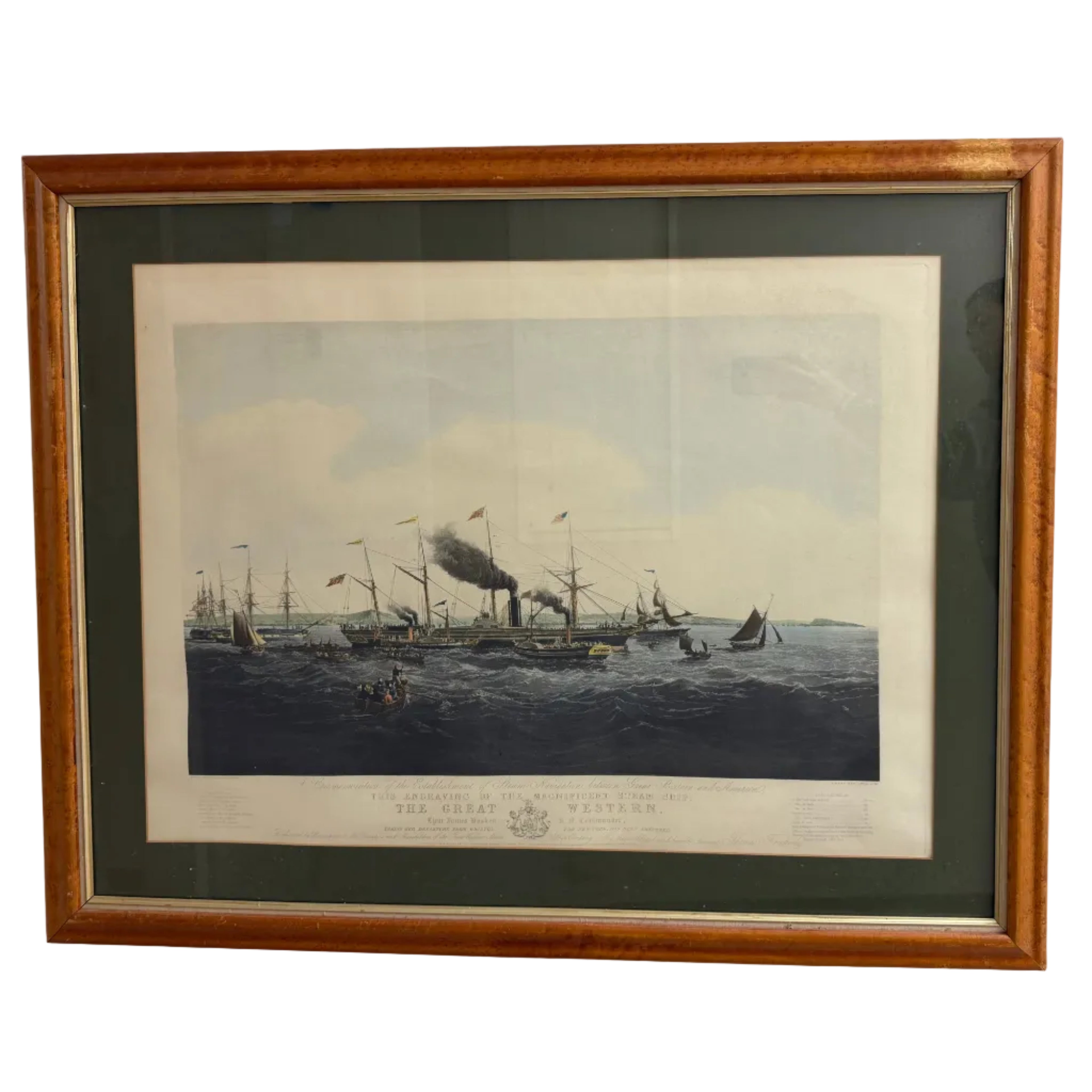 Framed Print of the Steam Ship 'Great Western'