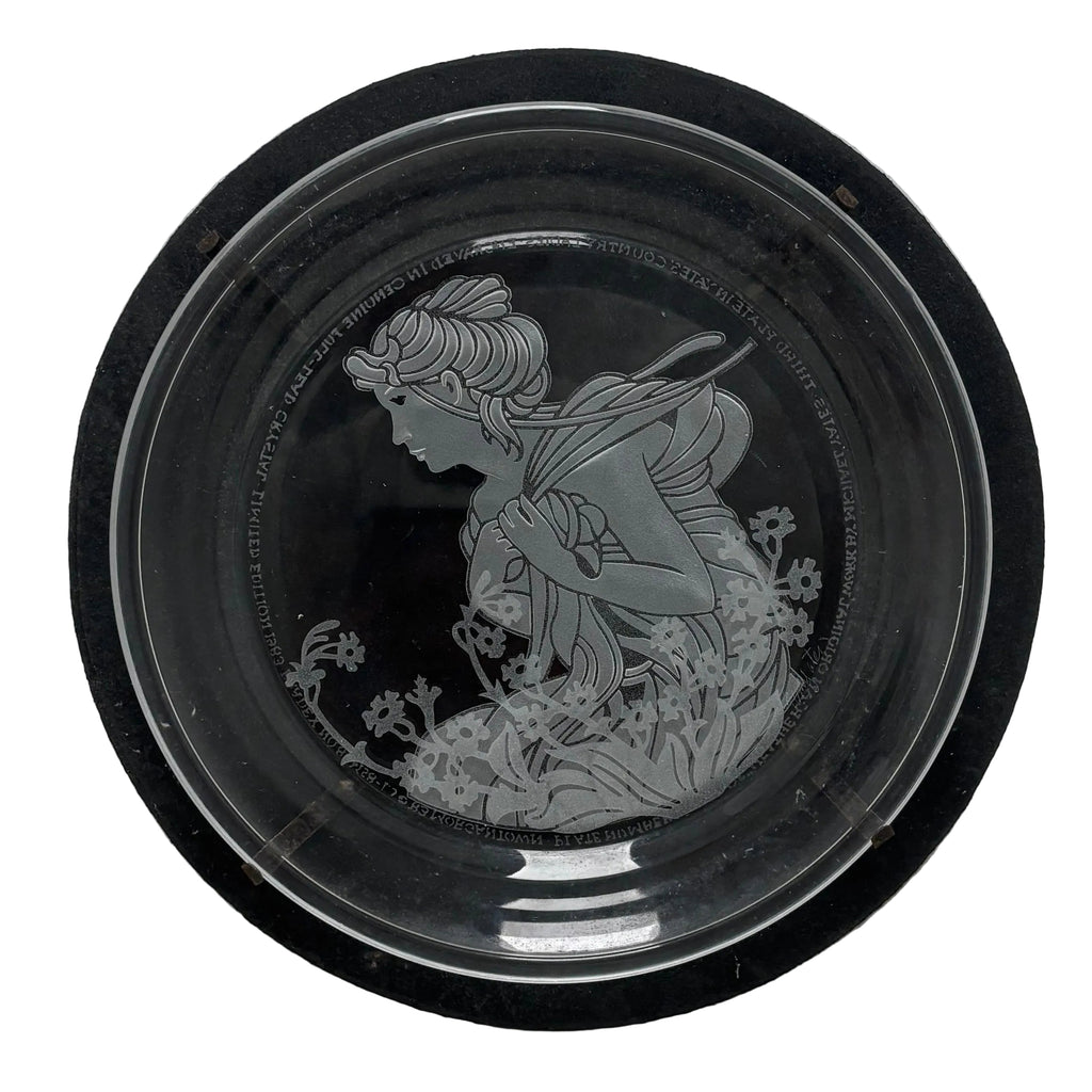 Decorative Crystal Plate - "Heather"