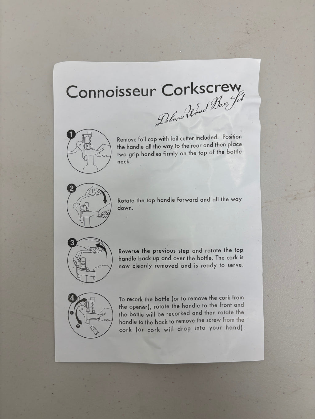 Connoisseur Deluxe Corkscrew Set