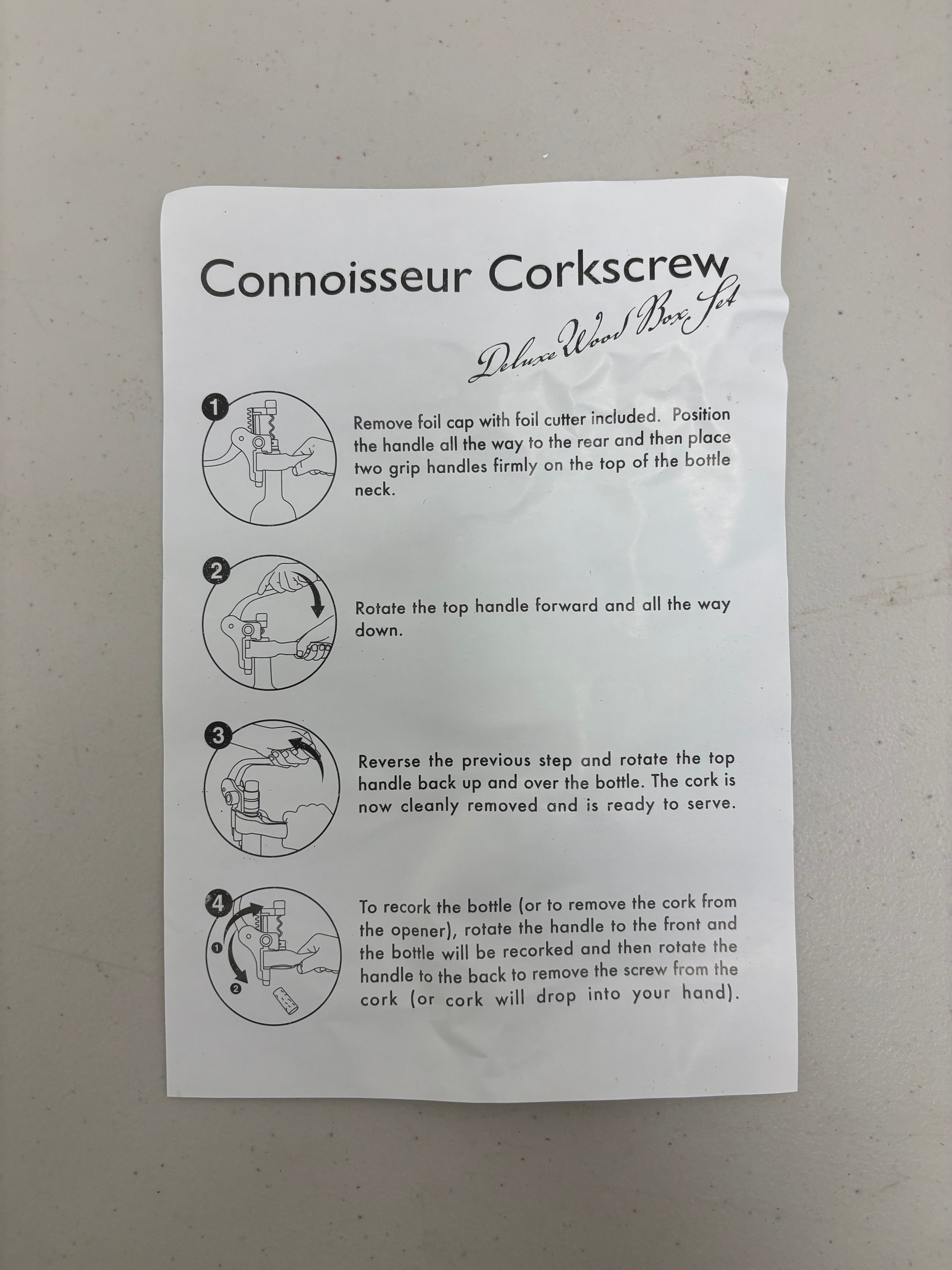Connoisseur Deluxe Corkscrew Set