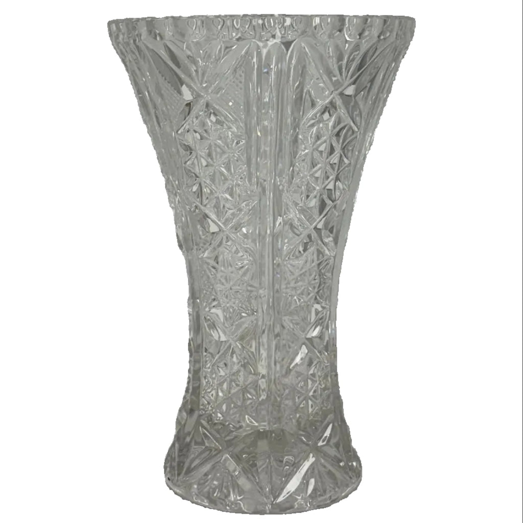 Hand Cut Vintage Crystal Vase