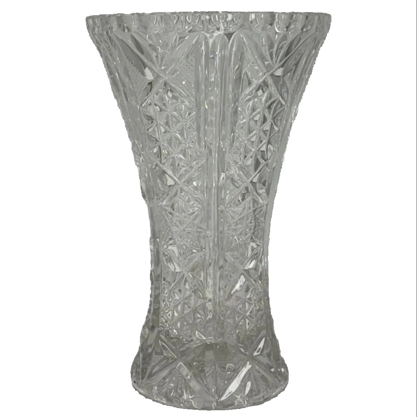 Hand Cut Vintage Crystal Vase