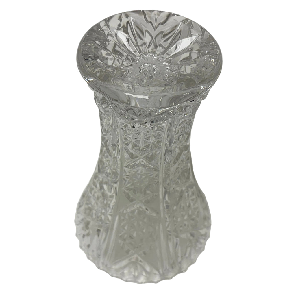 Hand Cut Vintage Crystal Vase