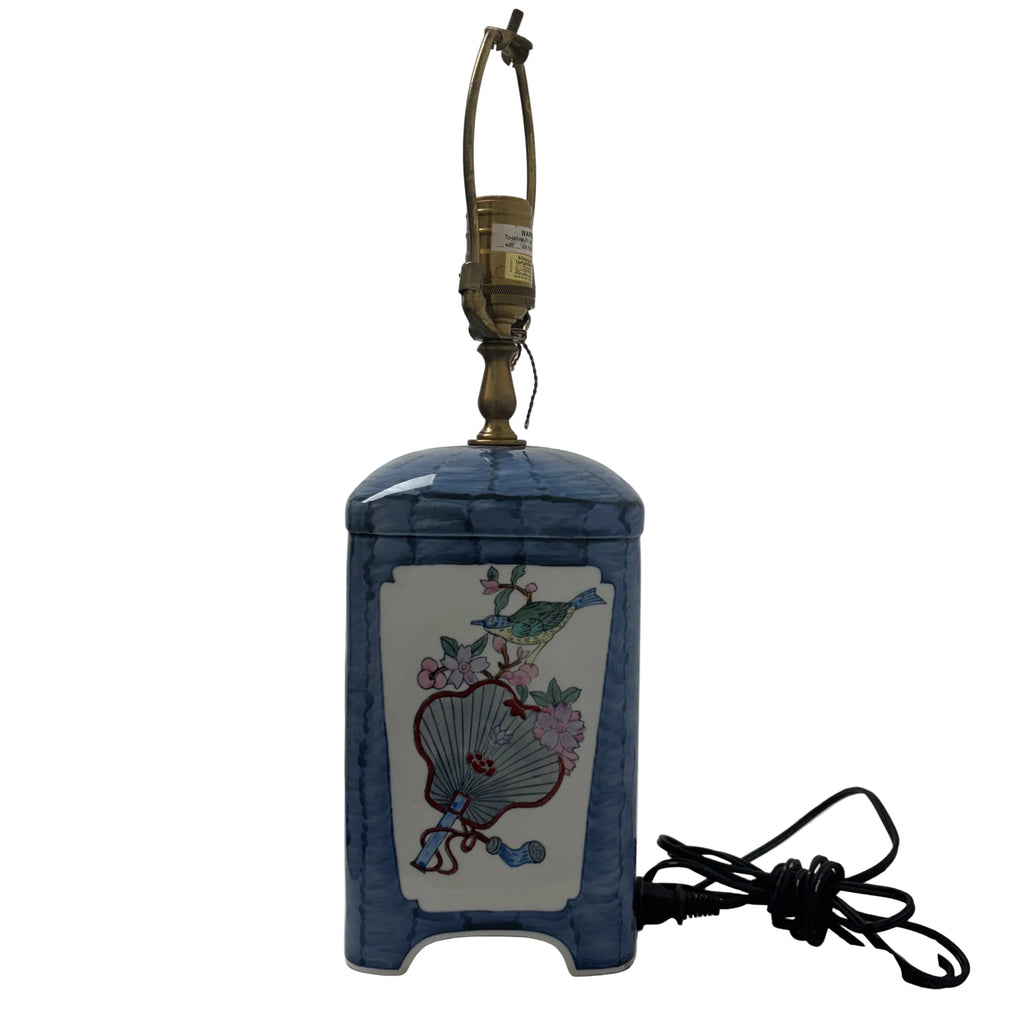 Blue Floral Ceramic Lamp