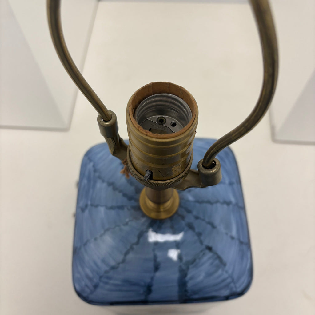 Blue Floral Ceramic Lamp
