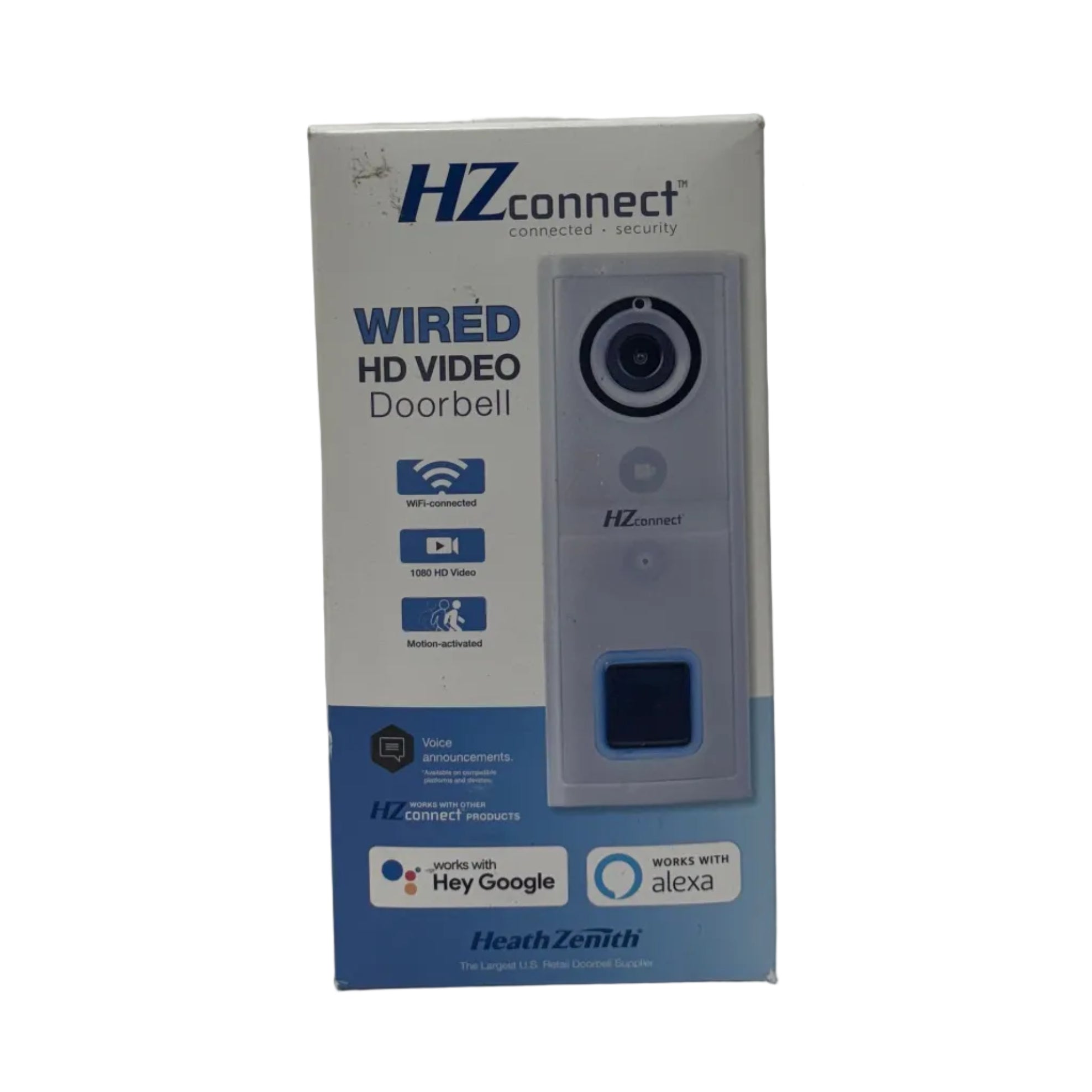 Heath-Zenith HZconnect Wired HD Smart Video Doorbell Motion Sensor SL-9601-90