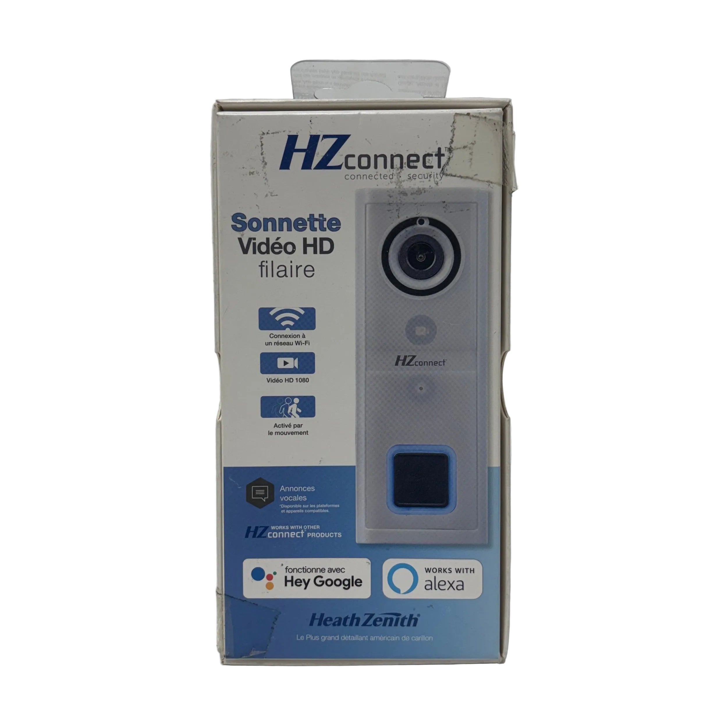Heath-Zenith HZconnect Wired HD Smart Video Doorbell Motion Sensor SL-9601-90