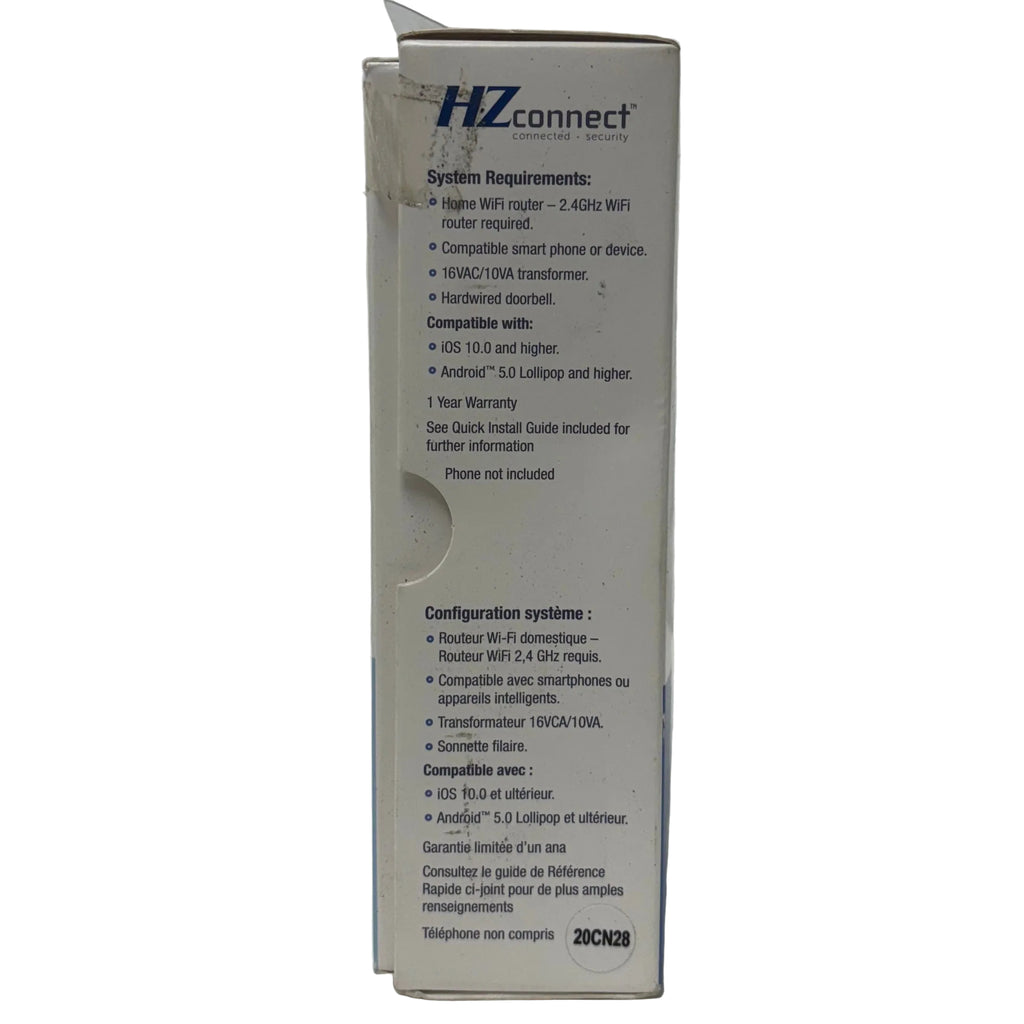 Heath-Zenith HZconnect Wired HD Smart Video Doorbell Motion Sensor SL-9601-90