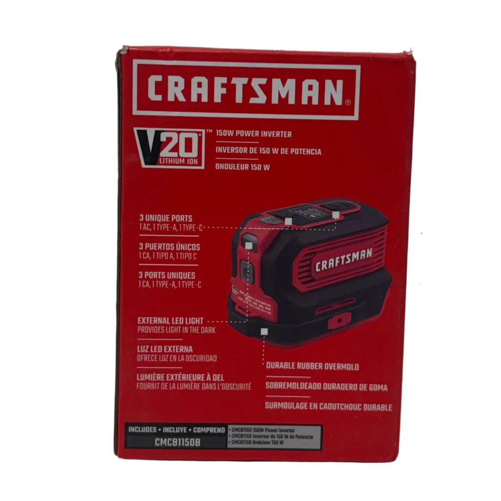 Craftsman V20* Power Inverter - 150 Watt (CMCB1150B)