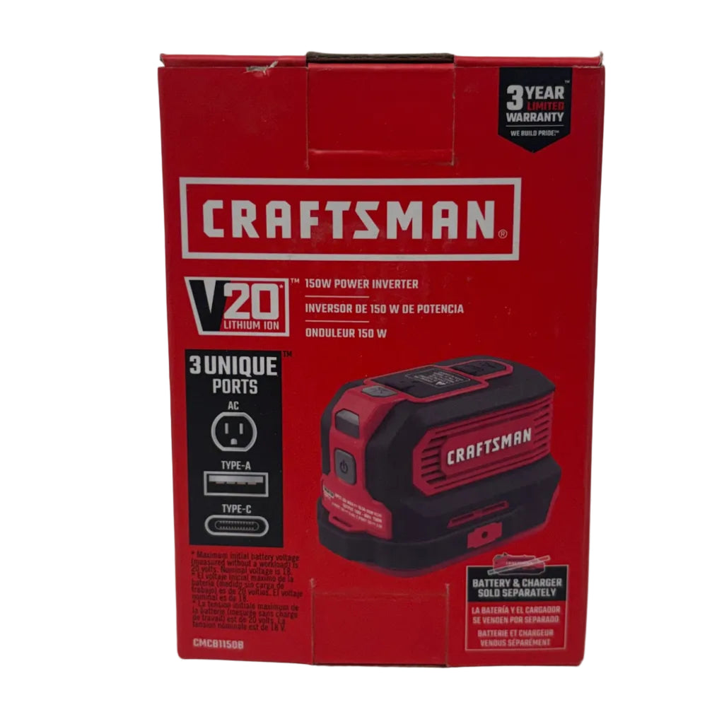 Craftsman V20* Power Inverter - 150 Watt (CMCB1150B)