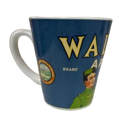 Set of 4 Oneida Vintage Labels Stoneware Mugs