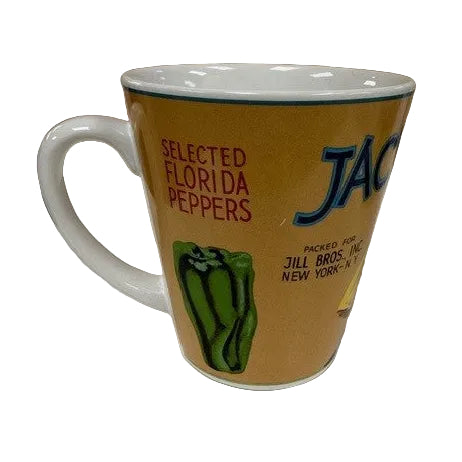 Set of 4 Oneida Vintage Labels Stoneware Mugs