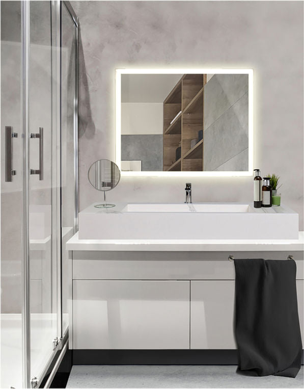 Ketcham LUM-2436PS Luminous Dimmable LED Mirror with Automatic Defogger