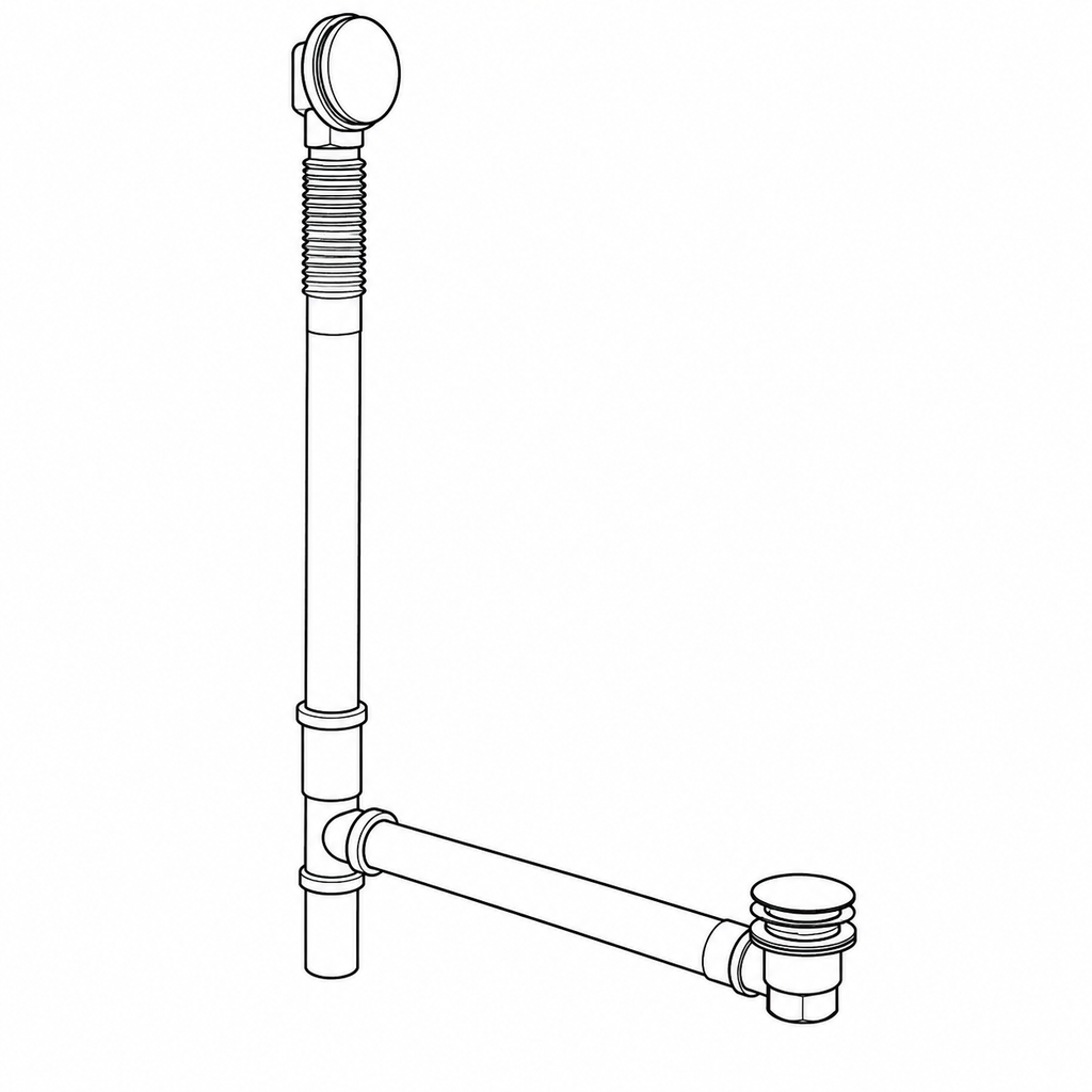 KOHLER Clearflo Brass Toe Tap Bath Drain  (K-7265-BN)