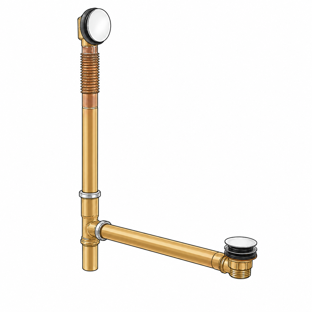 KOHLER Clearflo Brass Toe Tap Bath Drain  (K-7265-BN)