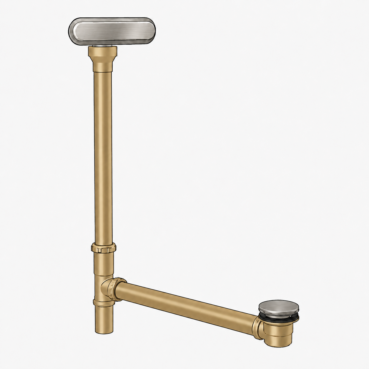 Kohler Clearflo Brass Slotted Overflow Bath Drain (7271 -BN)