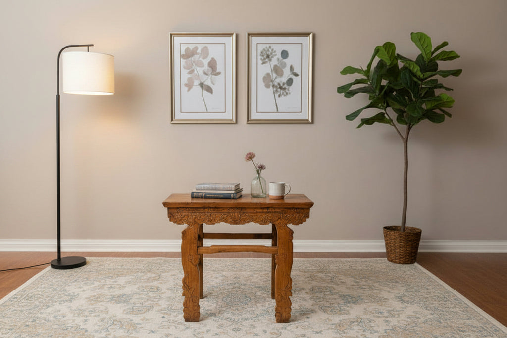 Chinese Antique Hand-Carved Table