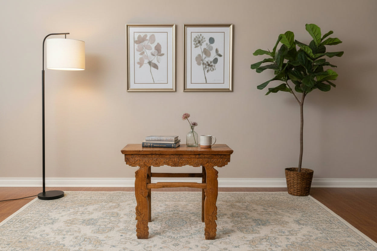 Chinese Antique Hand-Carved Table