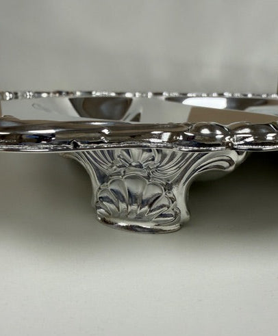 Large 3-Part Silverplate Serving Platter