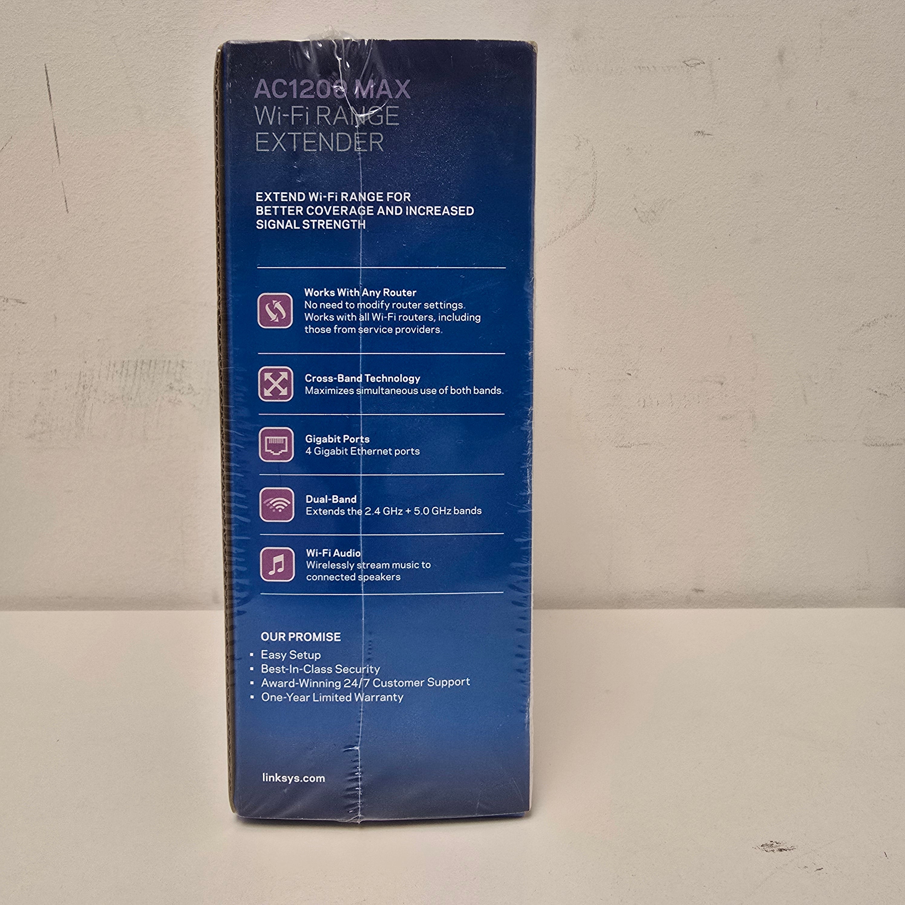 linksys  dual band wireless range extender (re6500 ac1200)