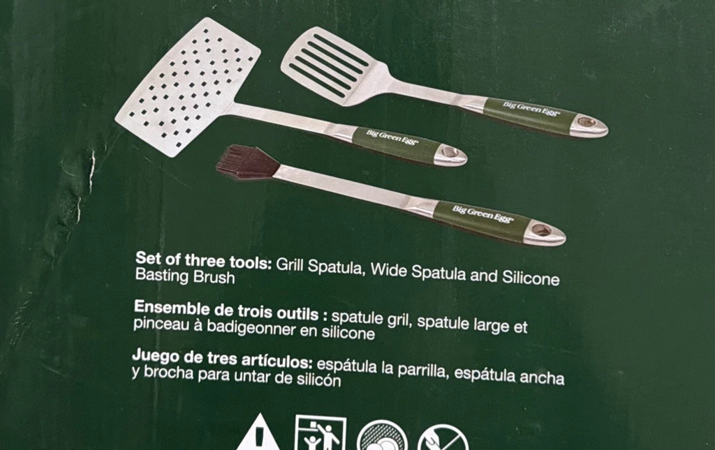 Big Green Egg Stainless Steel Custom BBQ Tool Set (127655)